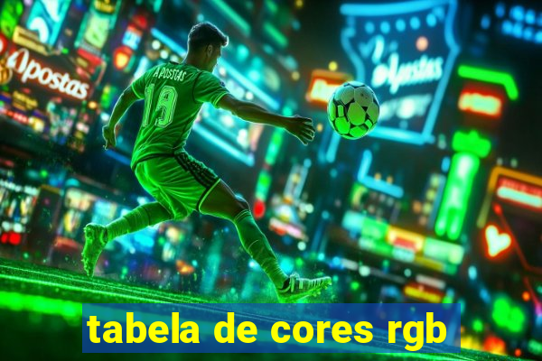 tabela de cores rgb